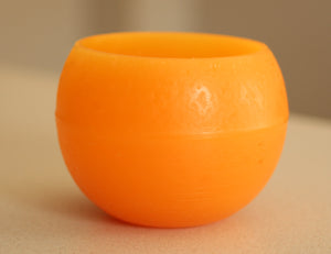 Candle Lantern - Unique Custom handmade Wedding and Events Decor - Table Centerpiece - Tangerine